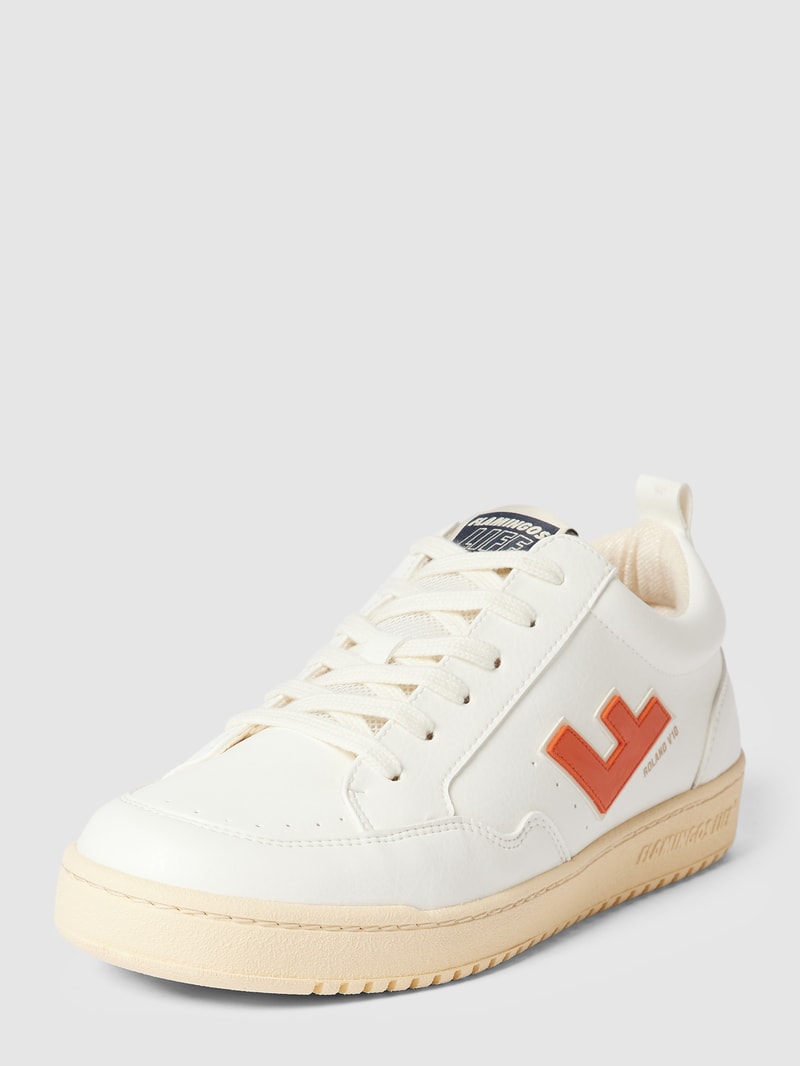 Sneaker mit Label-Details Modell 'Roland' in orange