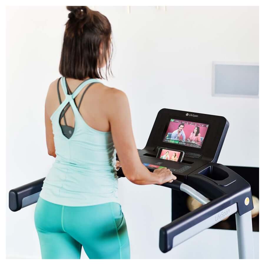 Home Foldable Treadmill with Incline, Folding Treadmill for Home Workout, Electric Walking Treadmill Machine 15 Preset or Adjustable Programs 250 LB Capacity MP3 (Black 1)