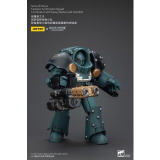 Warhammer The Horus Heresy Actionfigur 1/18 Tartaros Terminator Squad Terminator With Heavy Flamer And Chainfist 12 cm