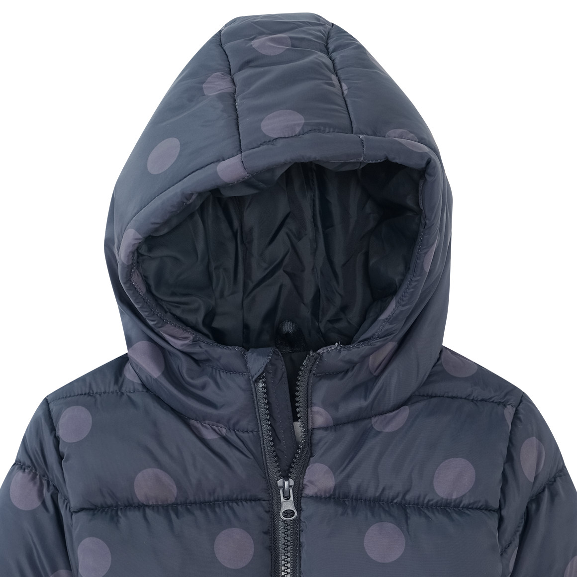 Mädchen Steppjacke mit Punkte-Allover