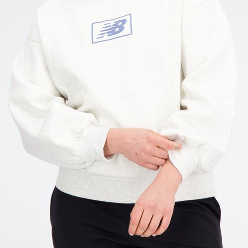 DAMEN KAPUZENSWEAT ESSENTIALS AMERICANA BRUSHED BACK FLEECE CREW