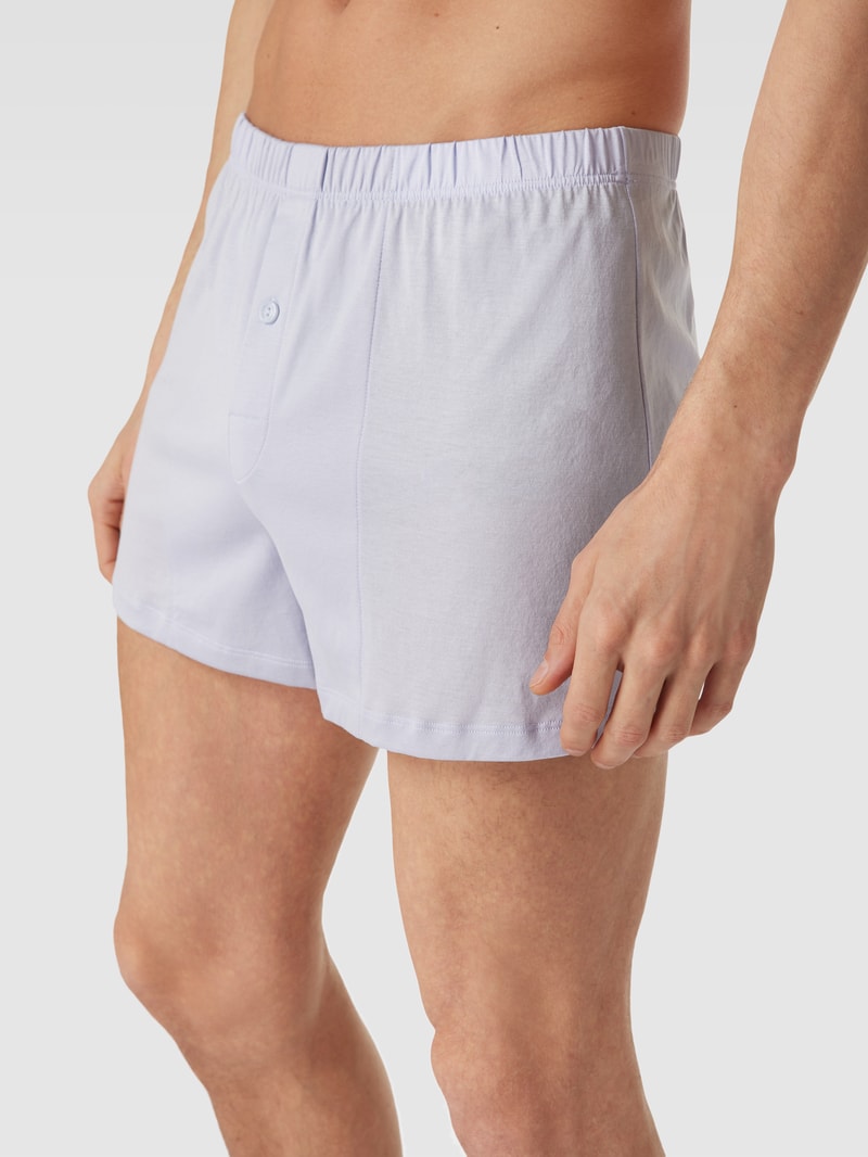 Boxershorts mit elastischem Bund in hellblau