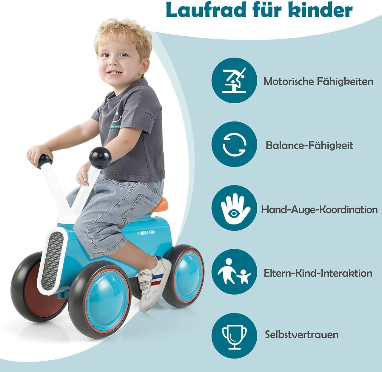 Costway Baby-Laufrad für Kinder 12-24 Monaten