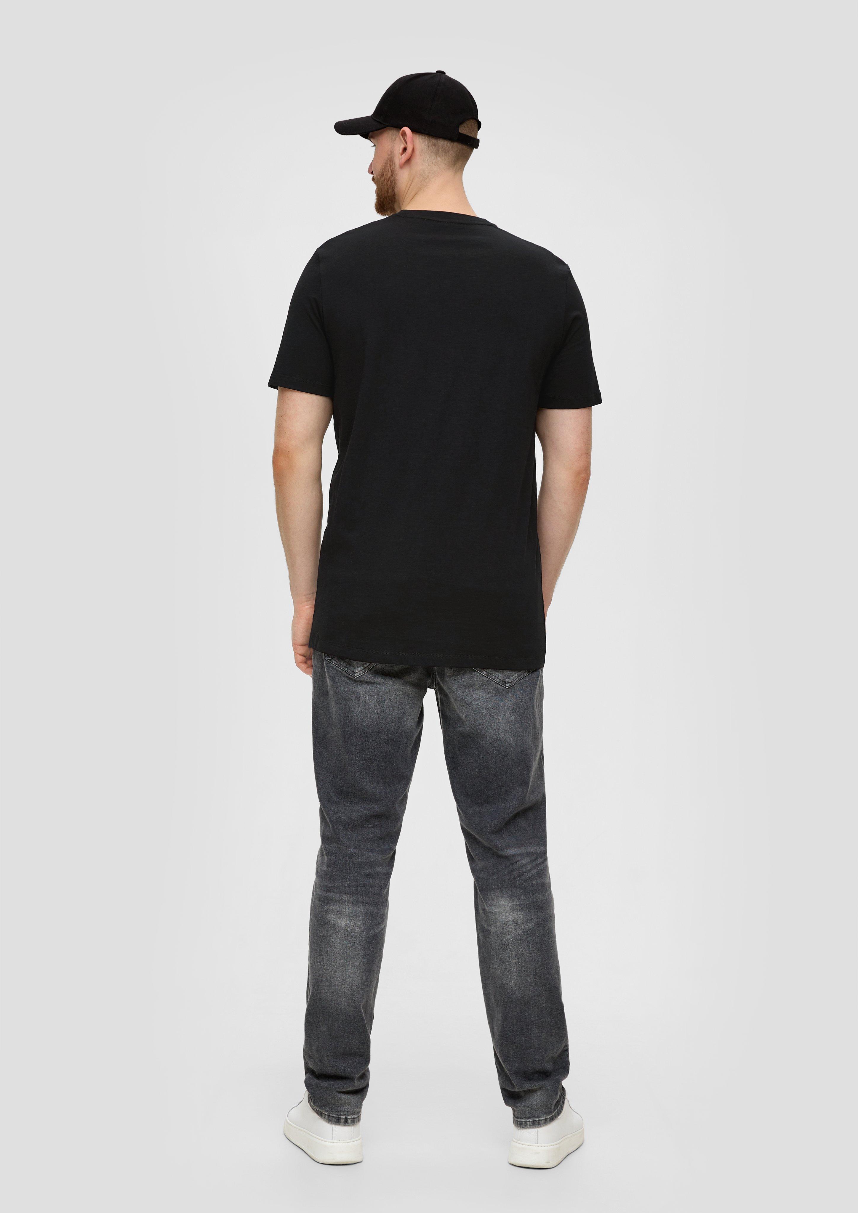 Baumwollshirt mit Flammgarnstruktur  2143321-99D1