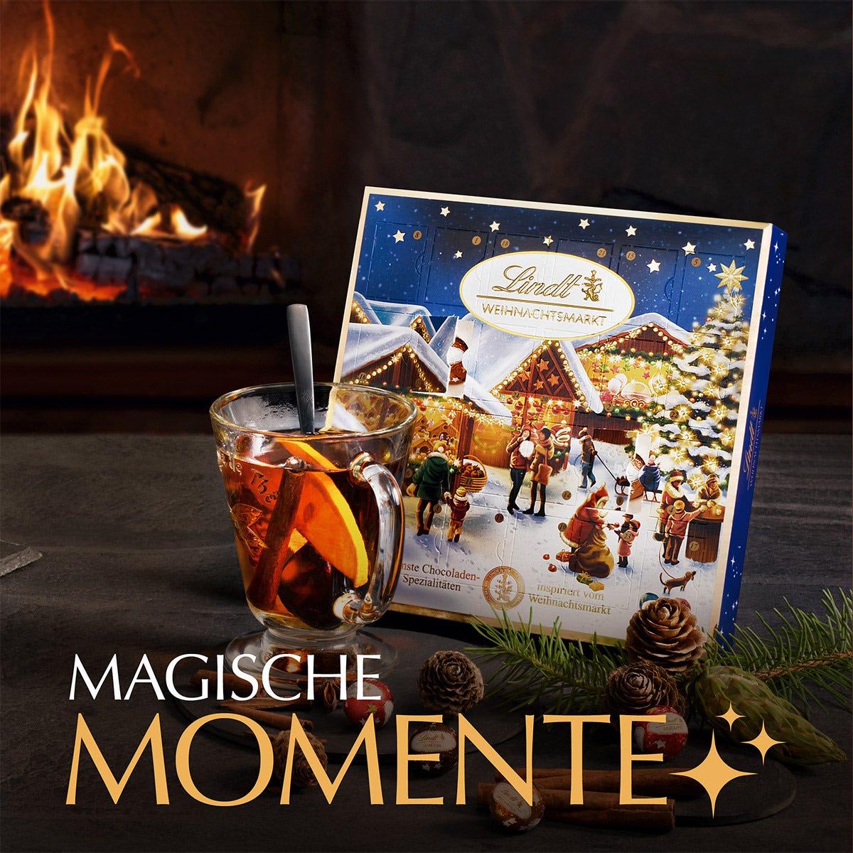 Weihnachtsmarkt Mini-Tisch-Adventskalender, 115g