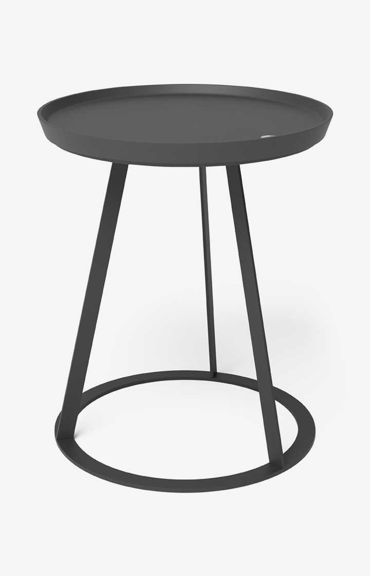Beistelltisch JOOP! ROUND mit lackierter Holzfaserplatte, 45 x 47 cm in Anthrazit