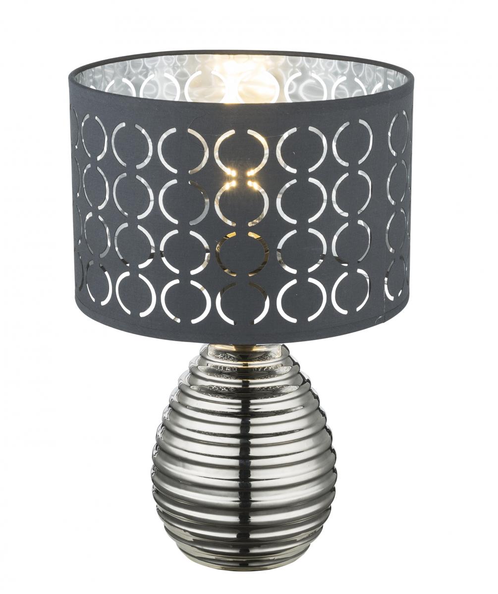 Globo Lighting - MIRAUEA - Tischleuchte Keramik verchromt, 1x E27