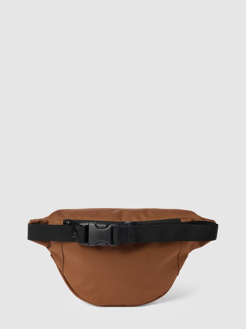 Bauchtasche mit Label-Detail Modell 'JAKE' in mittelbraun