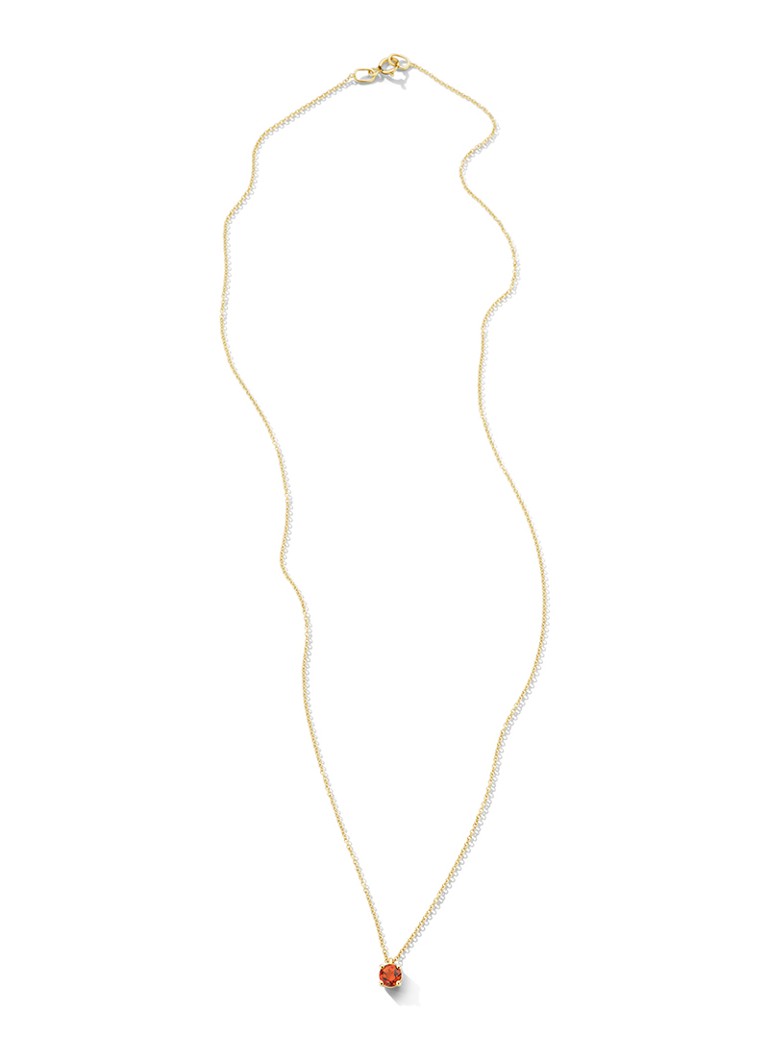 Collana color cipria in oro giallo 14 carati con citrino 3200YCI