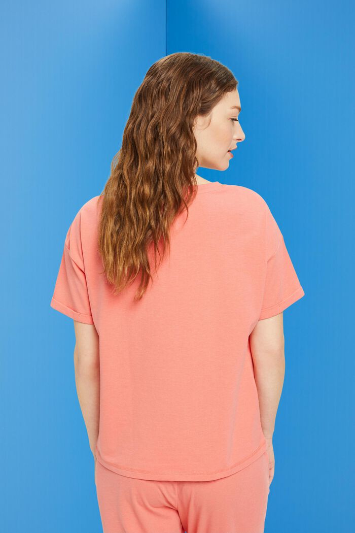 T-Shirt mit Brusttasche aus Baumwoll-Mix