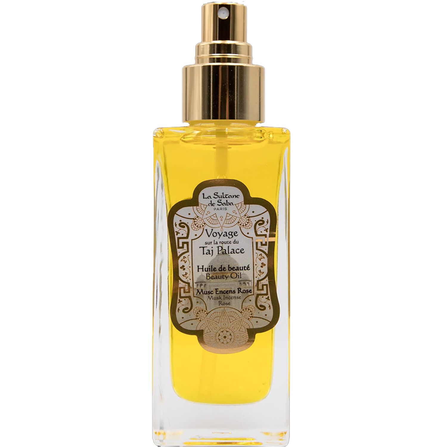 La Sultane de Saba Voyage sur la Route du Taj Palace Huile de Beauté - Musc Encens Rose - 200 ml