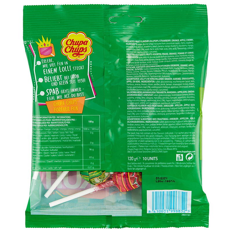 Chupa Chups 120 g, kjærlighet i pose