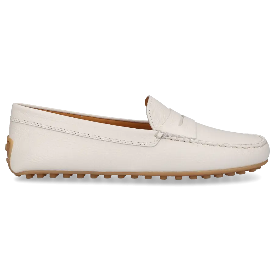 Tod's - Mokassins CITY GOMMINO Kalbsleder - weiß