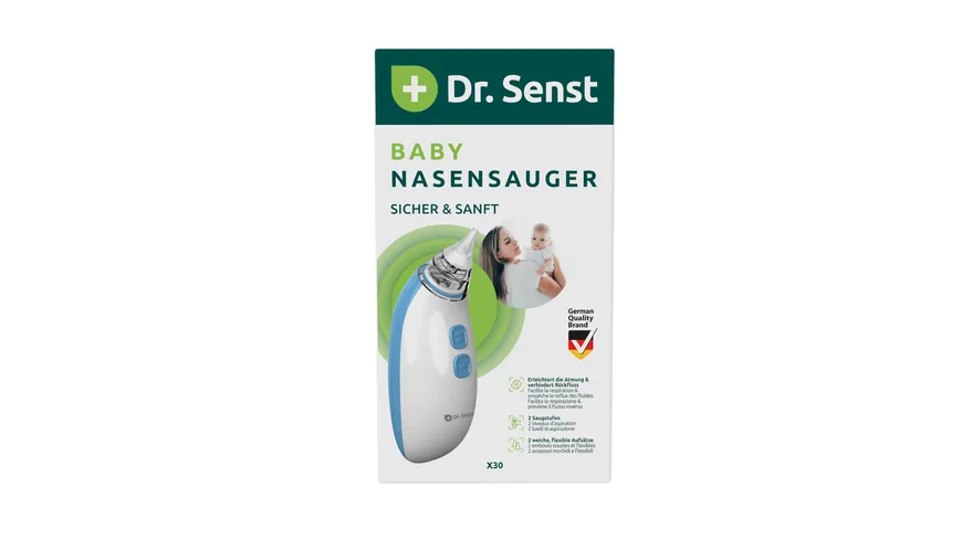 Dr. Senst Baby Nasensauger weiß, blau
