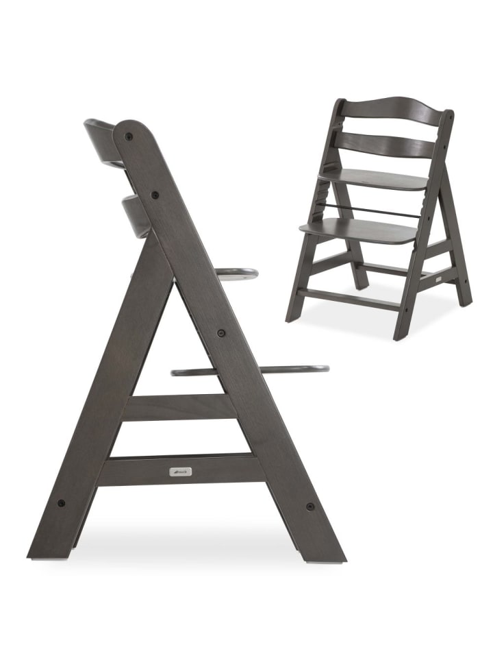 Hauck Hochstuhl Alpha Plus Select - Charcoal / Dunkelgrau in grau,braun günstig kaufen onesize