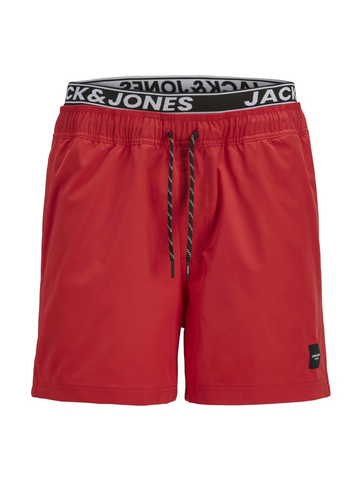 Jack & Jones Bade-Shorts 'Maui' in rot günstig kaufen