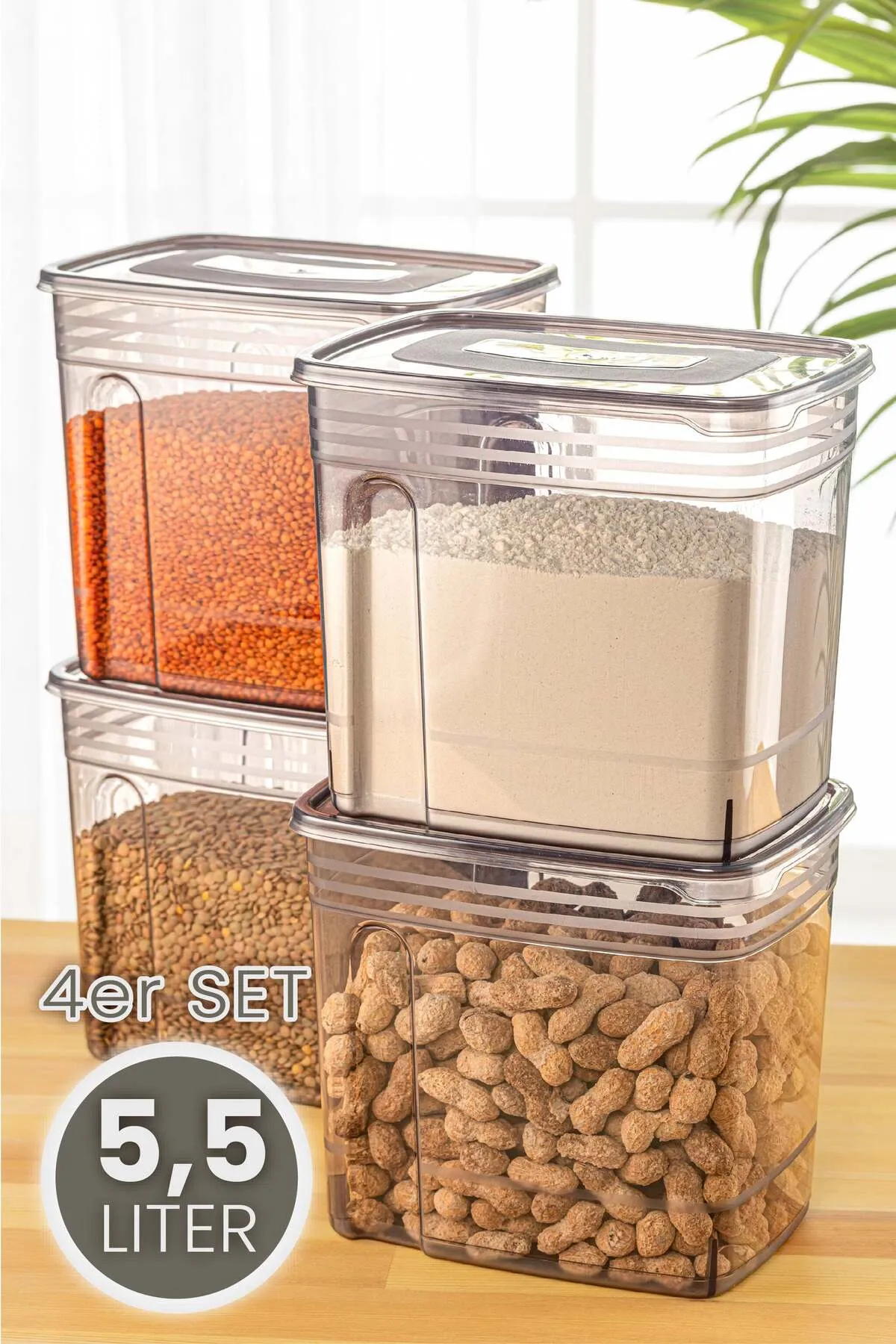 Viwares  Strip Vorratsdosen 5,5 Liter