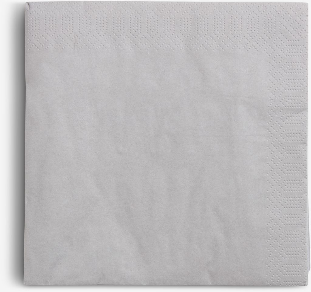 MOLTE Papierservietten 40x40 cm, grau, 50 Stück/Packung