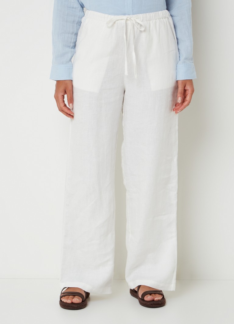 Rails  Emmie mid waist loose fit broek van linnen met steekzakken