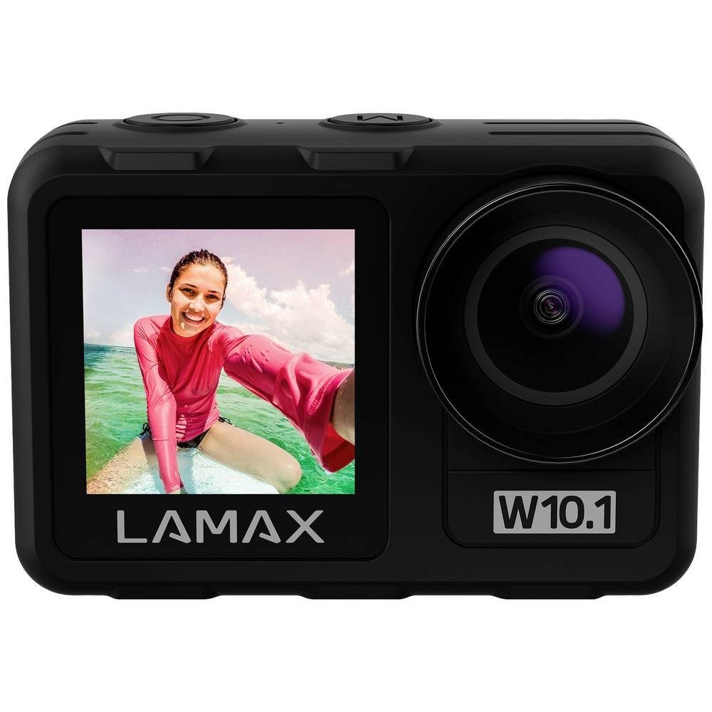 LAMAX Action Cam W10.1 Action Cam (4K, Bildstabilisierung, Dual-Display, Wasserfest, Touch-Screen)