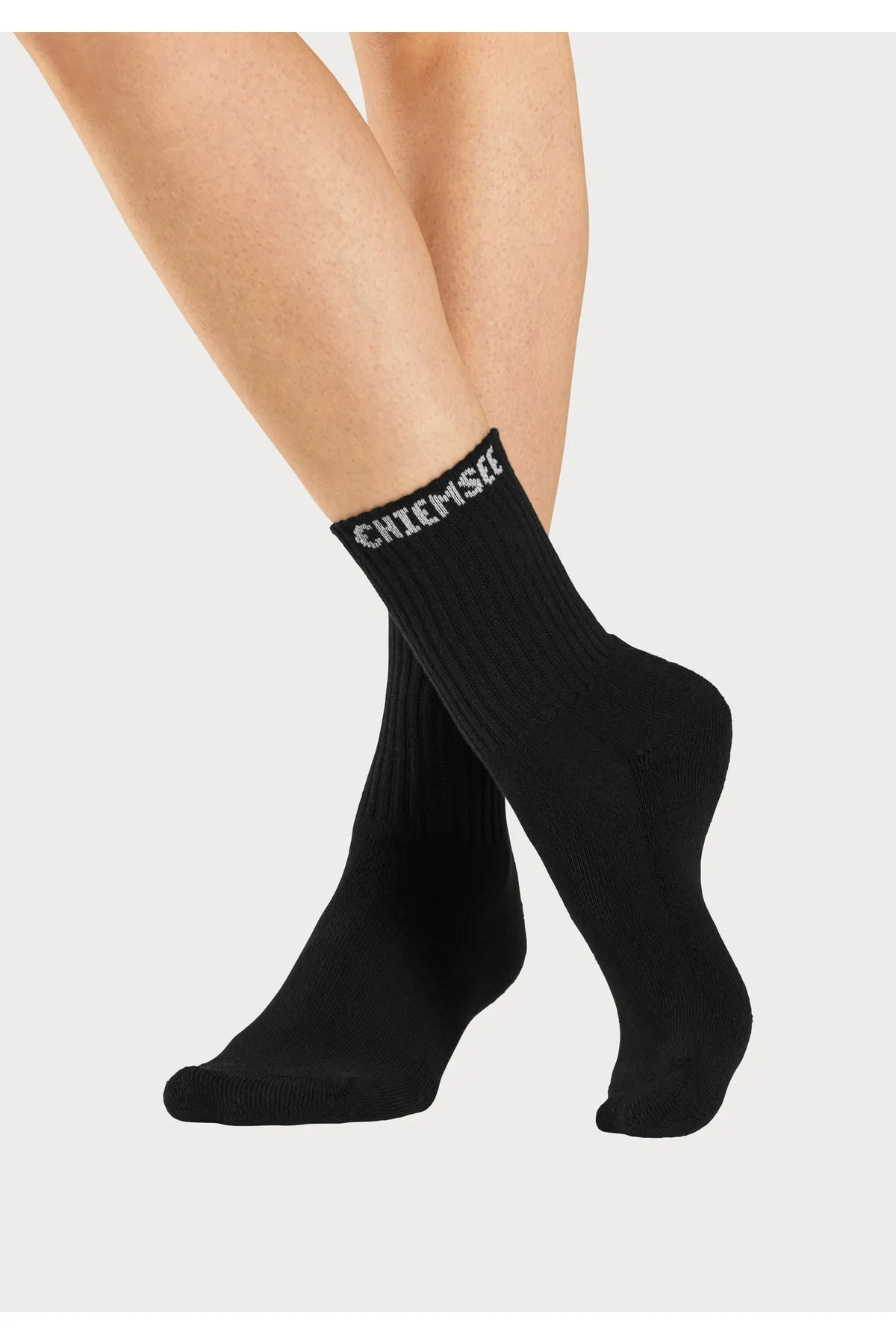 Chiemsee  Socken - Schwarz - Unifarben