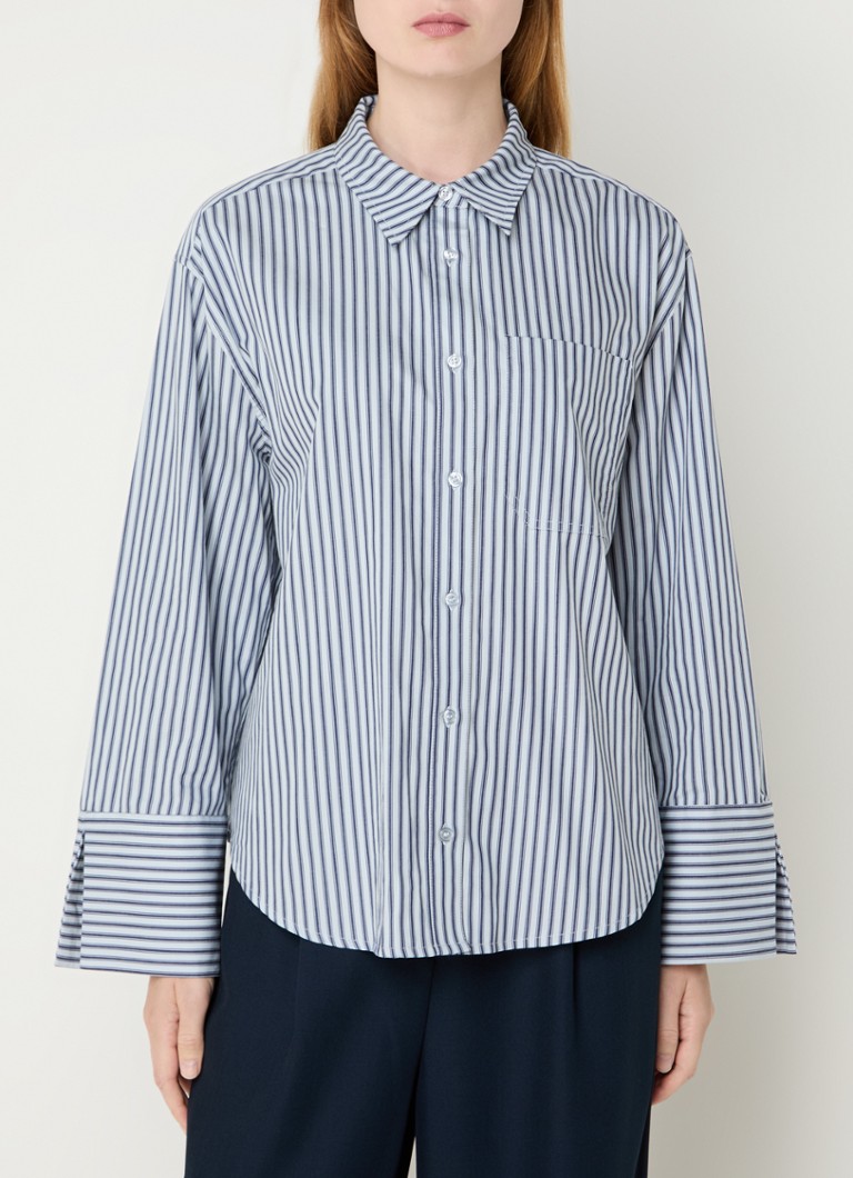 Modström Lainey Bluse mit Streifenmuster und Brusttasche