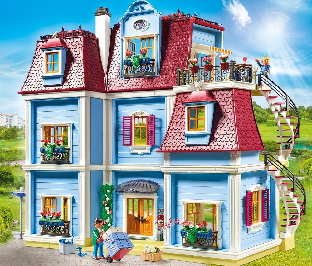 Playmobil® Konstruktions-Spielset Mein Großes Puppenhaus (70205), Dollhouse, (592 St), Made in Germany