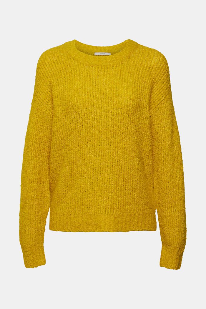 Bouclépulli mit Wolle und Alpaka