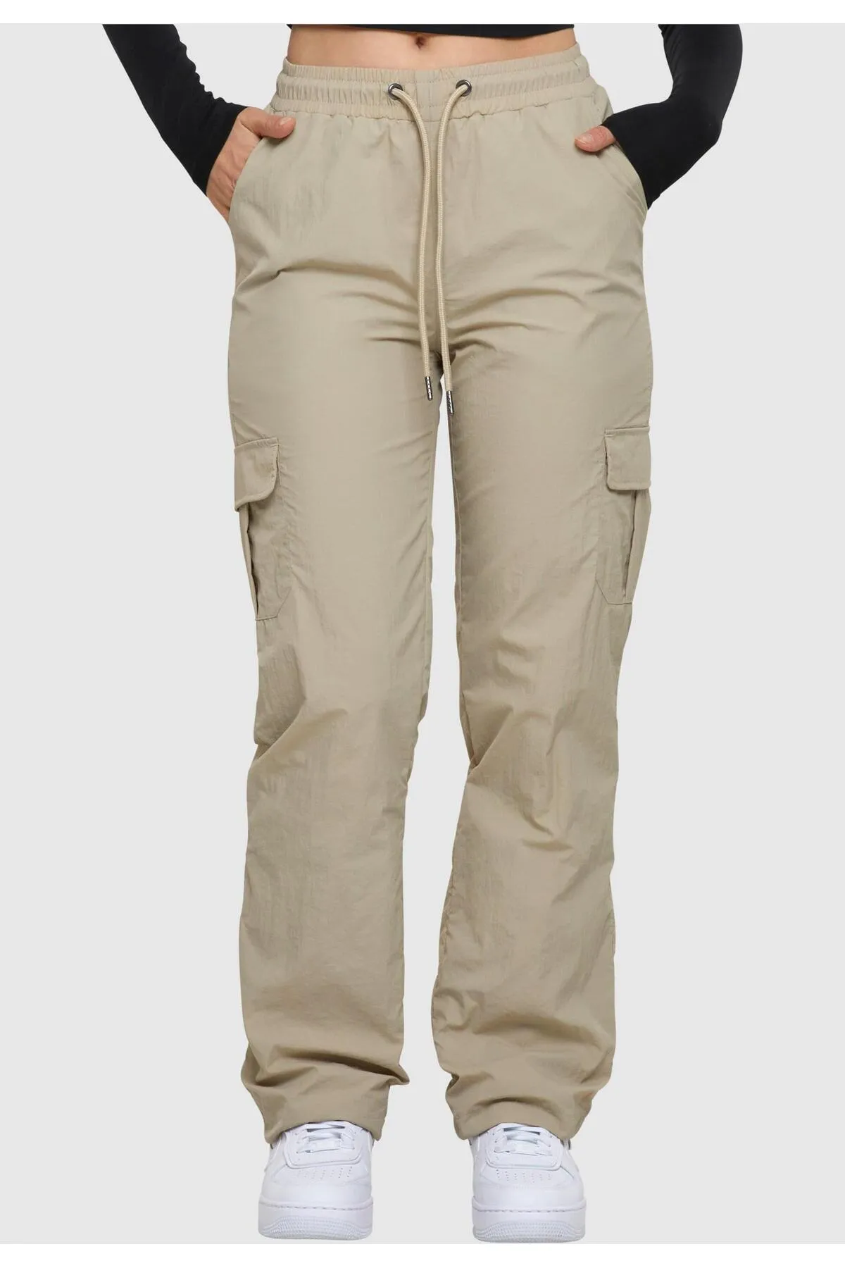 Urban Classics  Damen Cargohose aus Nylon