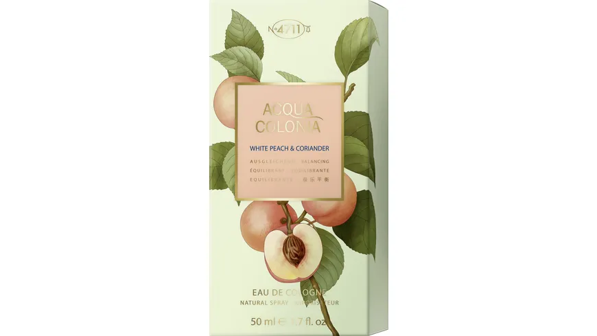 4711 ACQUA COLONIA White Peach & Coriander Eau de Cologne 50 ml