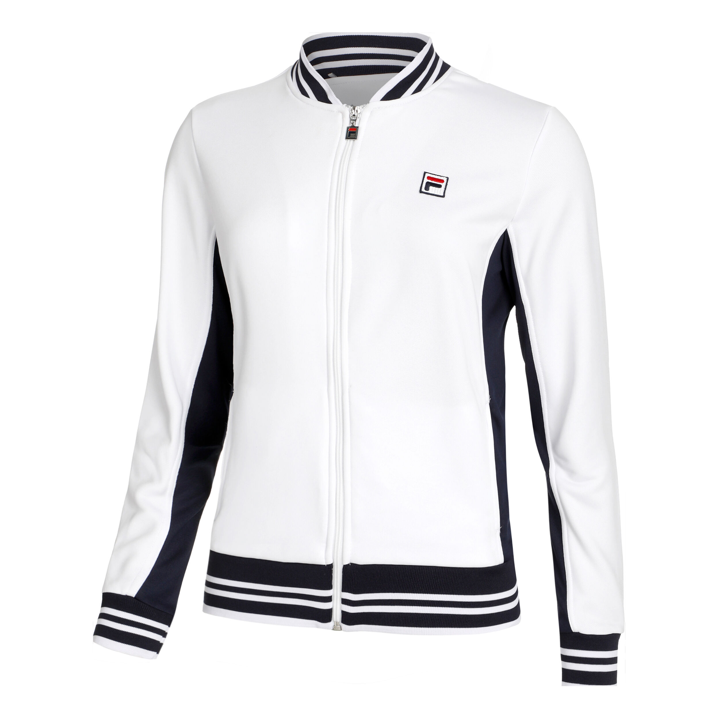 Georgina Trainingsjacke Damen - Weiß, Dunkelblau