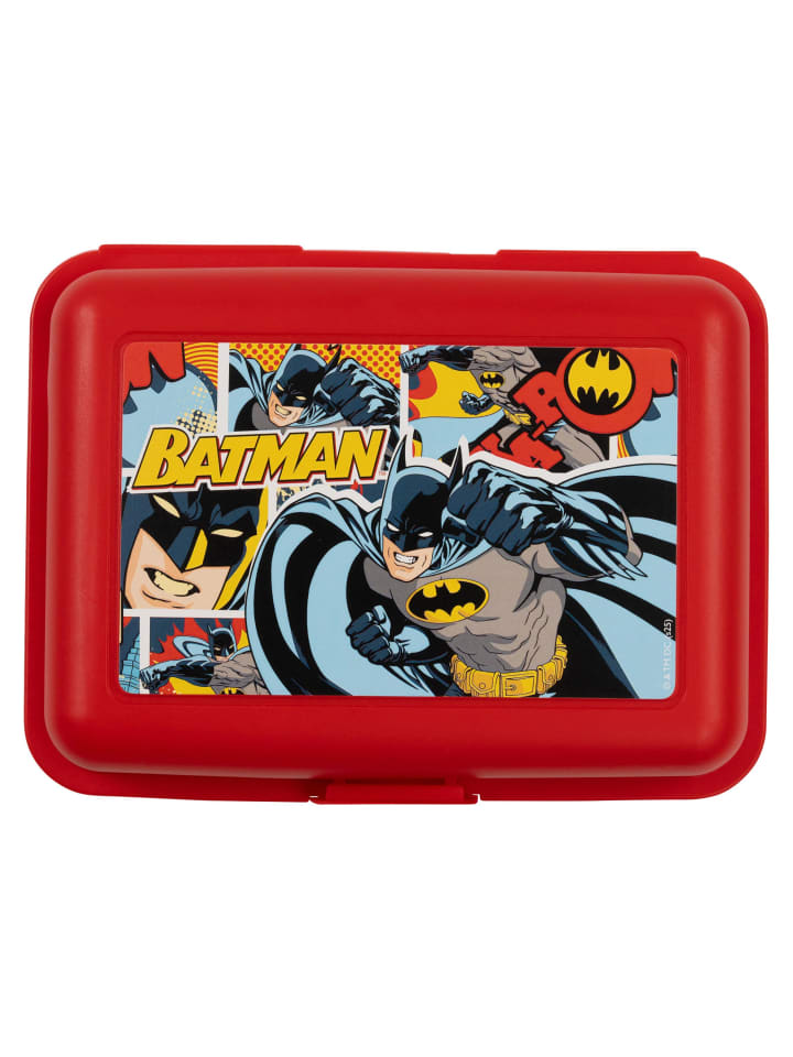 Batman DC Comics Batman Brotdose Comic Lunchbox Butterbrotdose Trennwand in rot günstig kaufen onesize