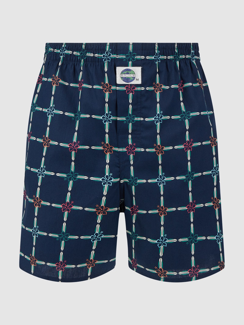 Boxershorts aus Baumwolle in marineblau