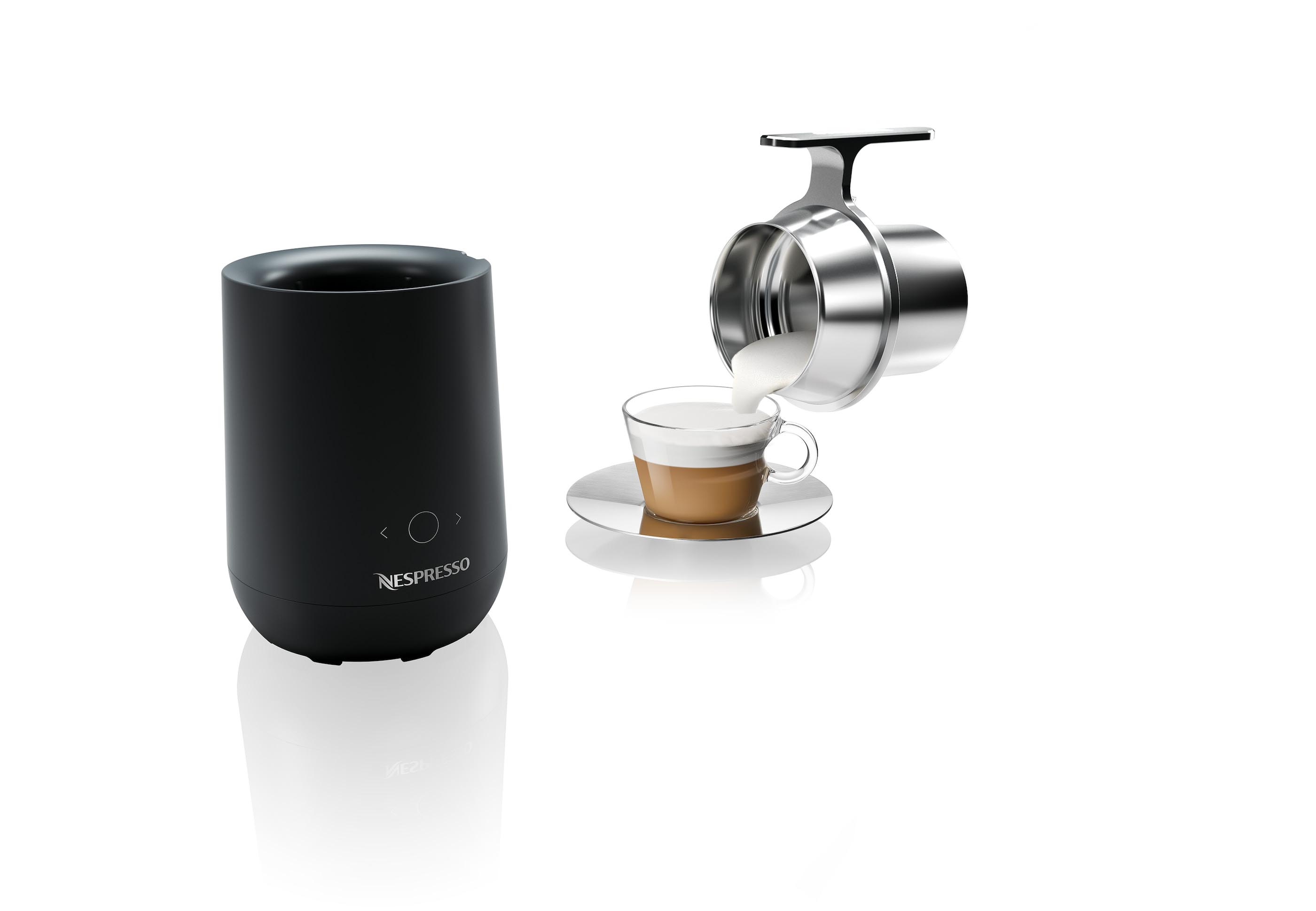 La machine Nespresso Barista est un nouveau mousseur à lait connecté en Bluetooth, qui vous permet de faire de délicieuses boissons à base de café et de lait.