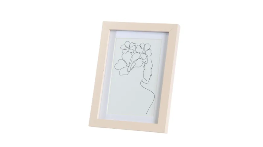 MDF Portraitrahmen 10x15 Creme Creme