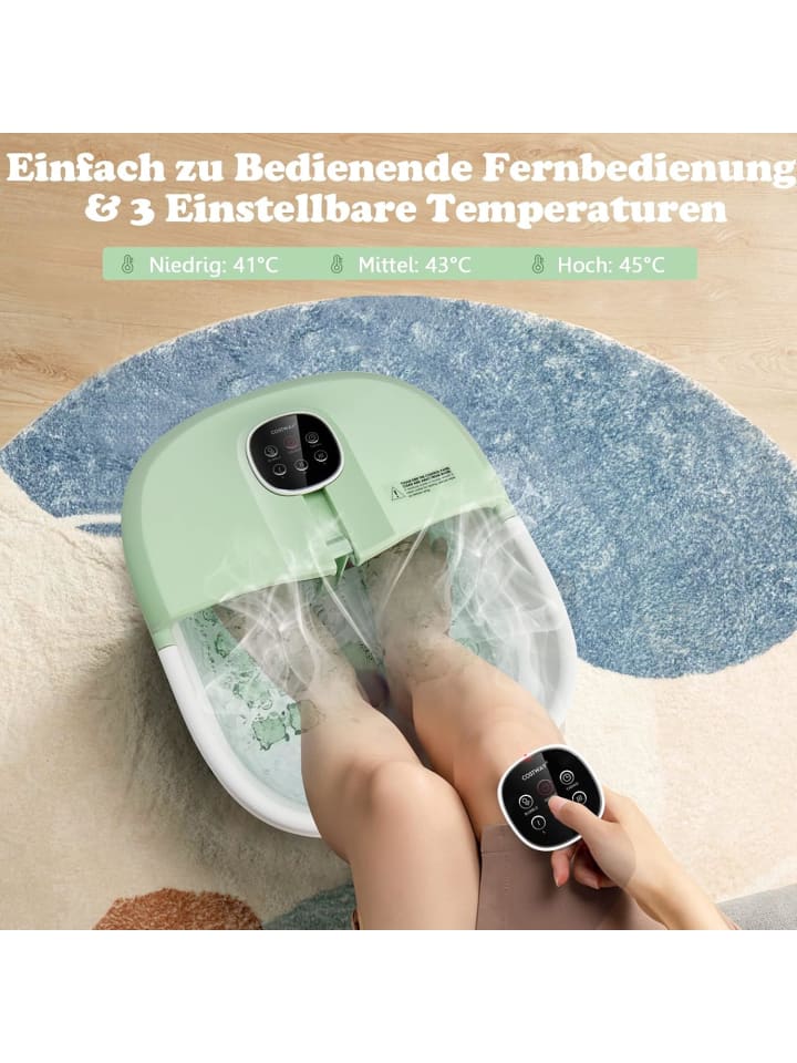 COSTWAY Fußbad Massagegerät in Grün günstig kaufen 41 cm