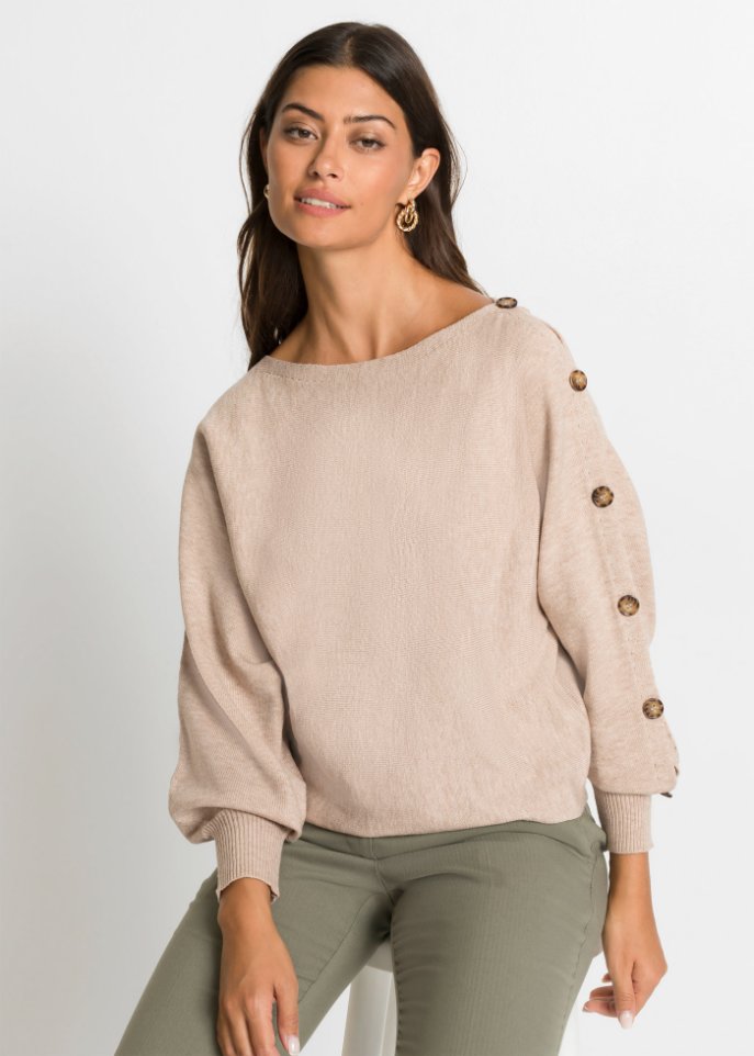Pullover mit Knöpfen