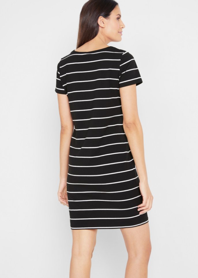 Stretch-Jerseykleid, Kurzarm