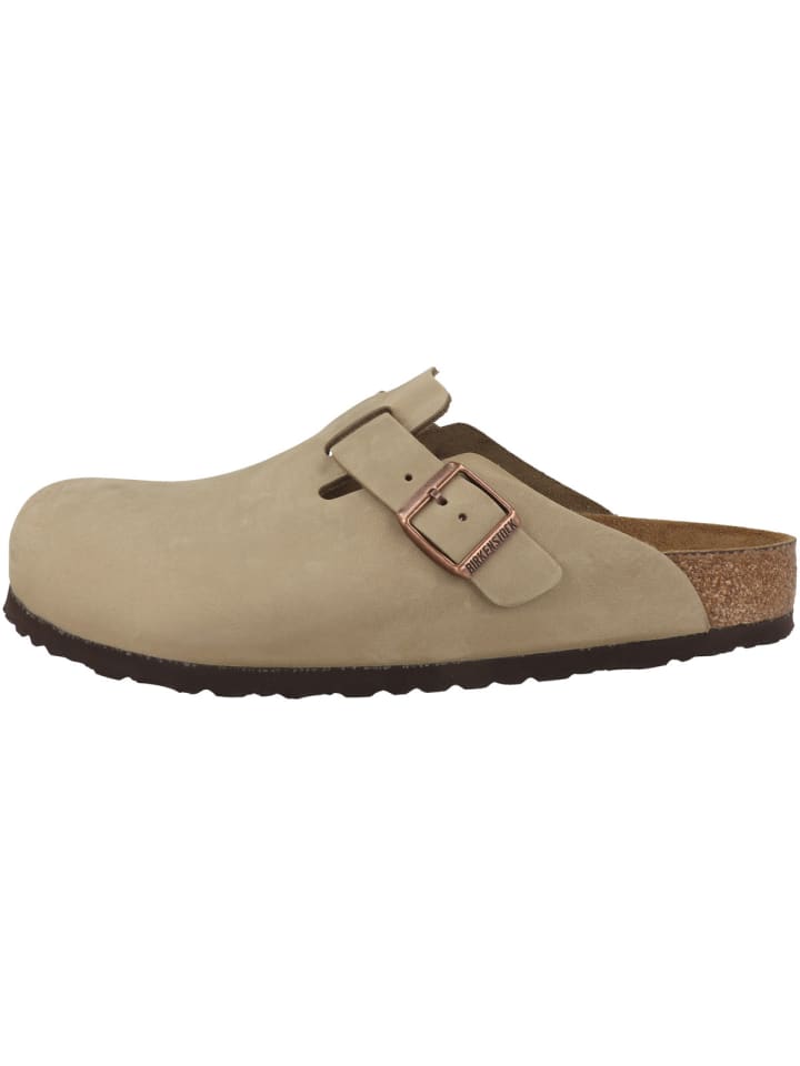 Birkenstock Clogs Boston SFB geöltes Naturleder Weichbettung normal in hellbraun günstig kaufen 47
