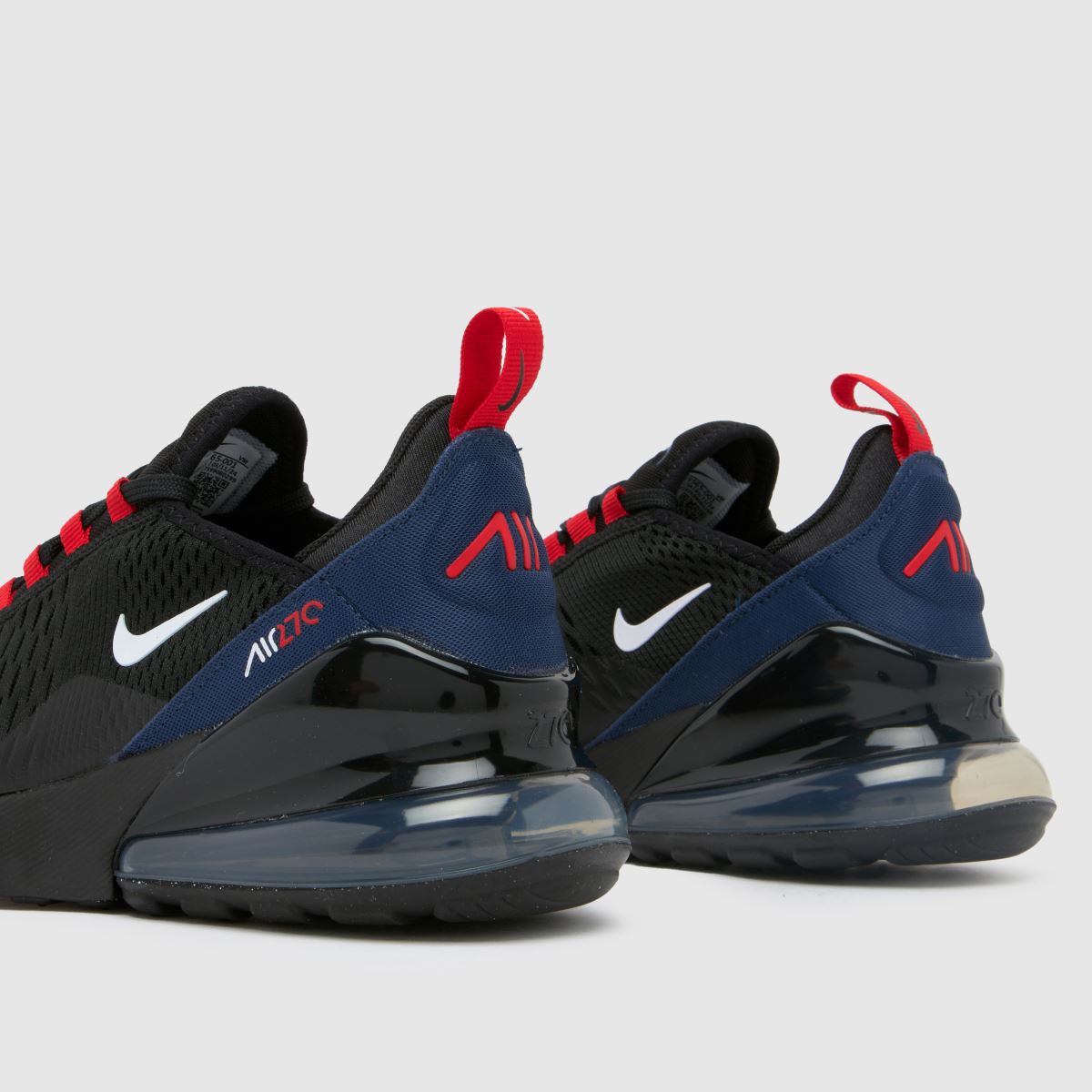 Nike svarta och marinblå Air Max 270 ungdomsskor