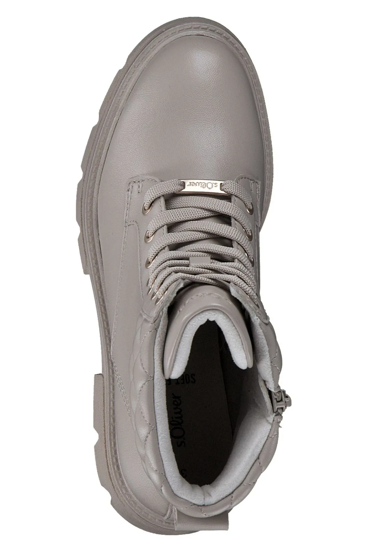 s.Oliver  Stiefelette - Beige - Blockabsatz