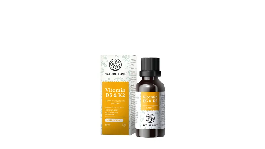 NATURE LOVE Vitamin D3 & K2 30 ml