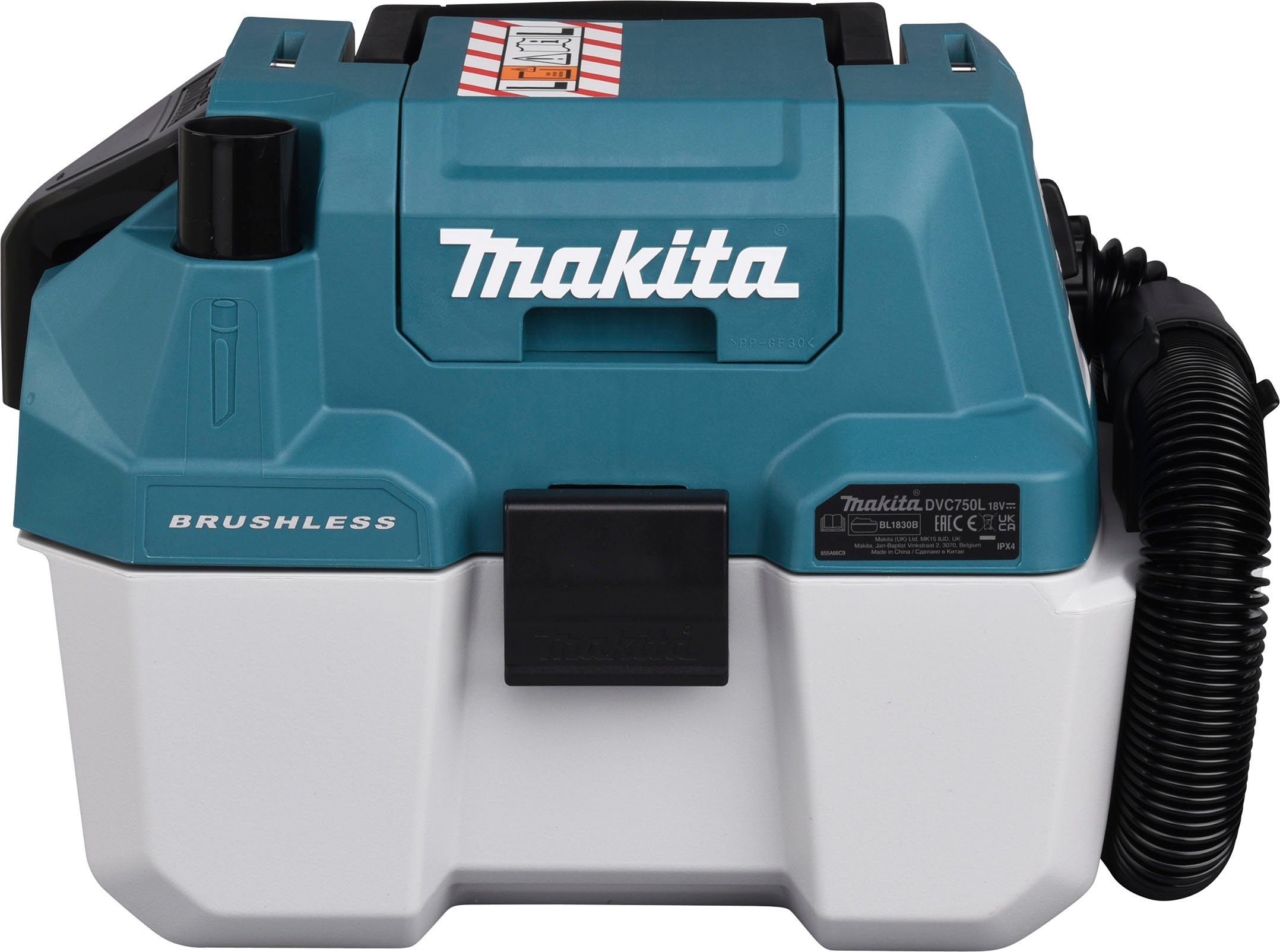 Makita Nass-Trocken-Akkusauger DVC750LZX3, ohne Akku und Ladegerät