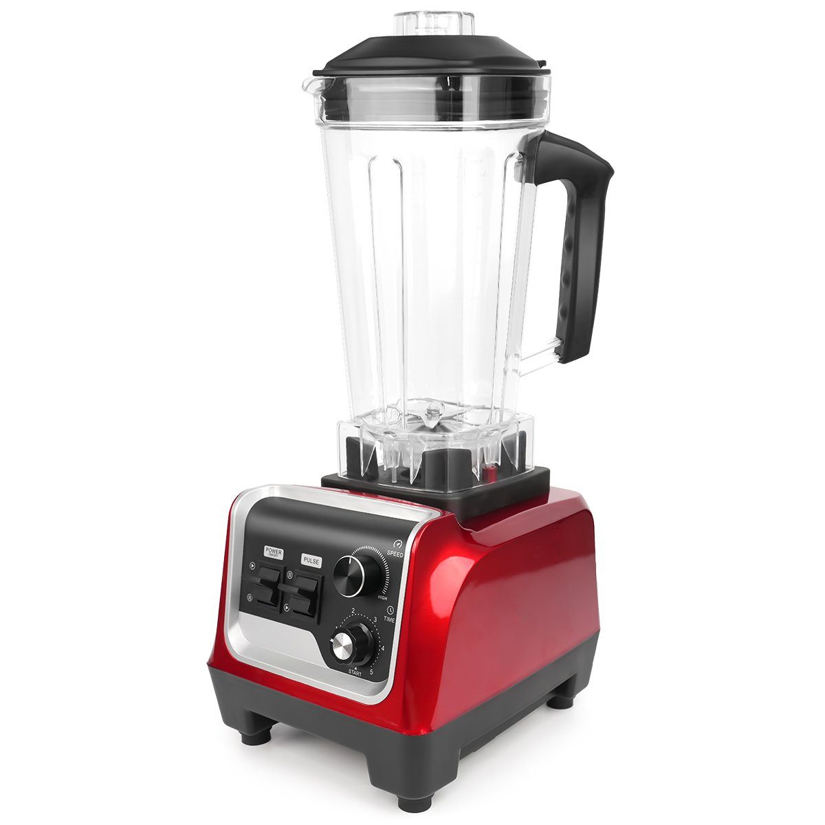 7Magic Standmixer Smoothie Mixer, 1600,00 W, 9 Stufen, Ice Crusher, 2L Behälter + 0,6L Trockenmahlbehälter BPA frei