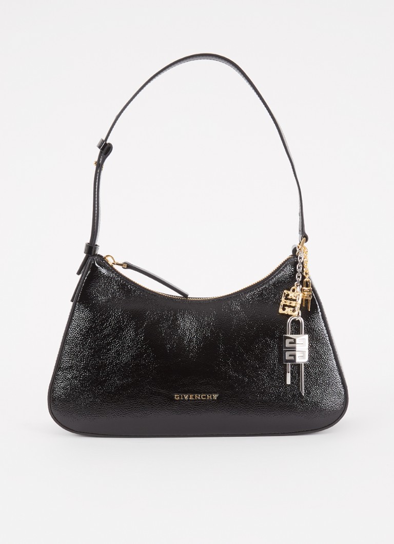 Givenchy Lucky Lock -vasikannahkainen olkalaukku lakatulla viimeistelyllä