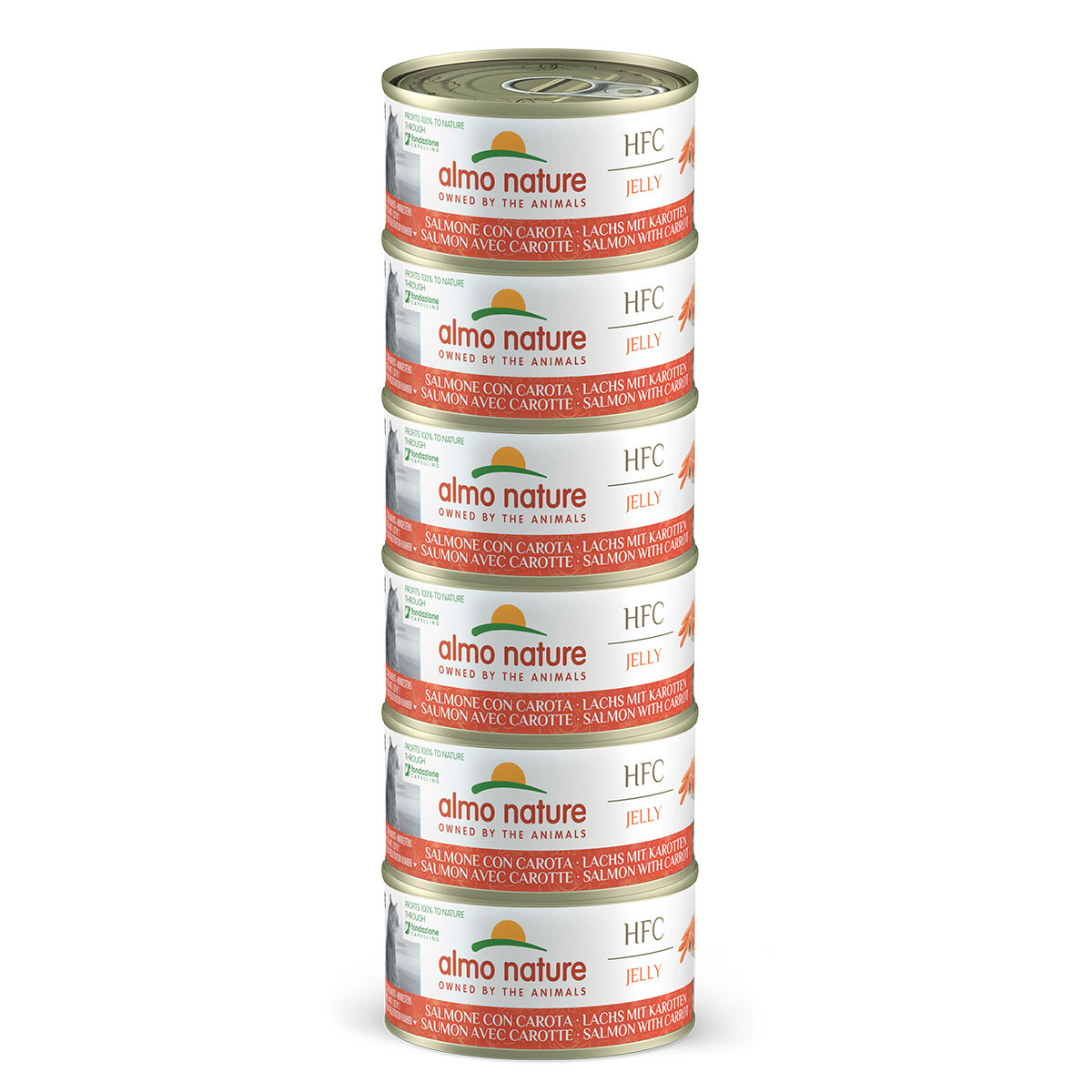 Almo Nature HFC Jelly Lachs & Karrotten 6x70g kaufen bei ZooRoyal