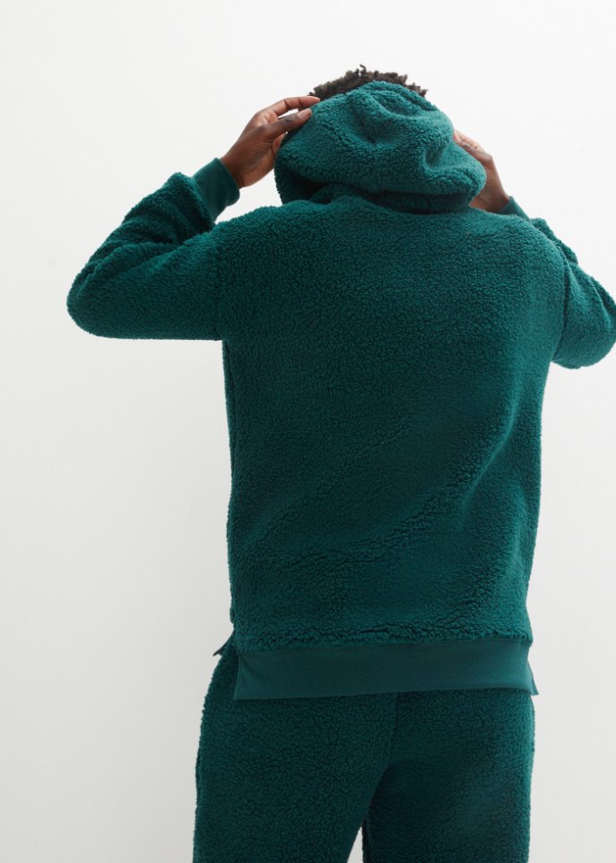 Teddy-Fleeceshirt, Oversize