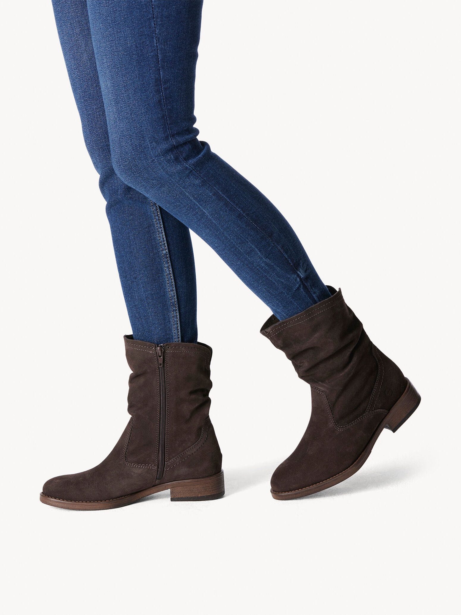 Bottes de cow-boy en cuir - marron