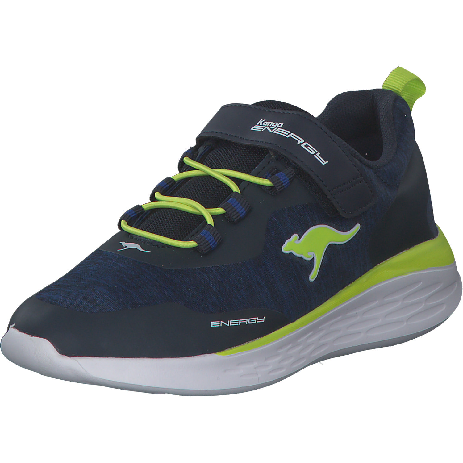 KangaROOS KQ-Fleet EV 18715, Sneakers Low, Kinder, Dk Navy/Lime