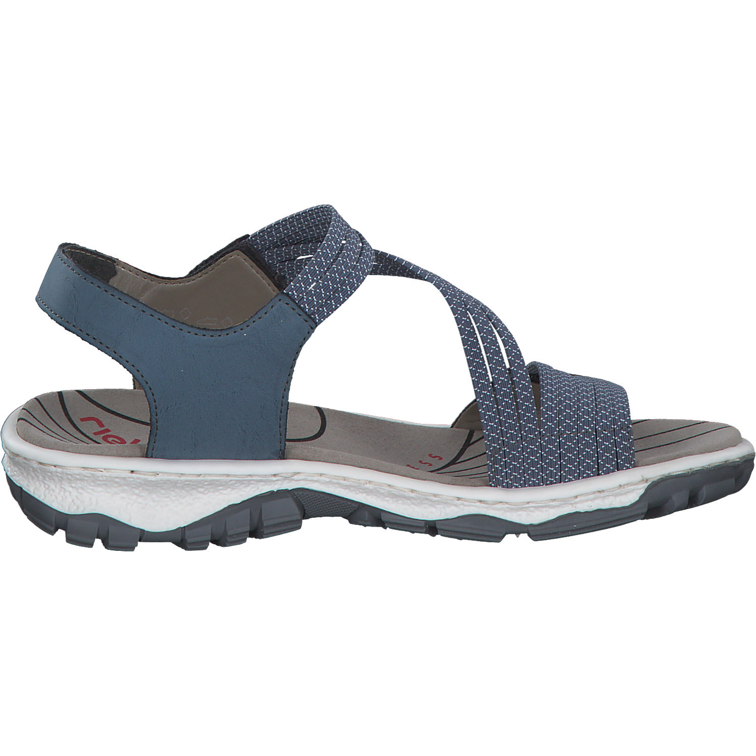 Rieker 68871, Sandalen, Damen, Blau - Marineblau